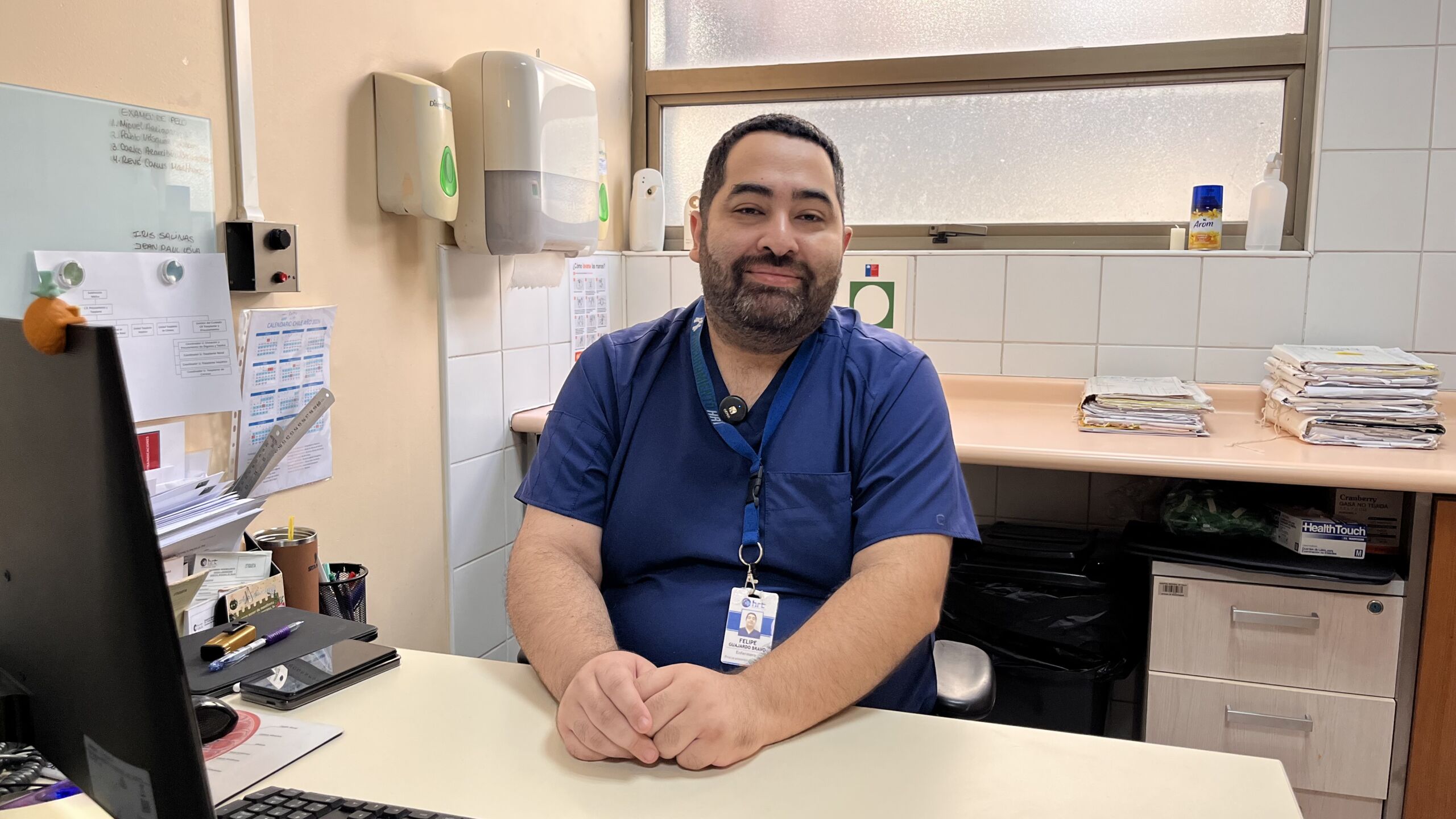 Felipe Guajardo, enfermero de la Unidad de Procuramiento